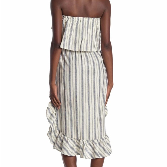 NEW Rachel Roy Jacinta Stripe Linen Blend Dress - Picture 2 of 9
